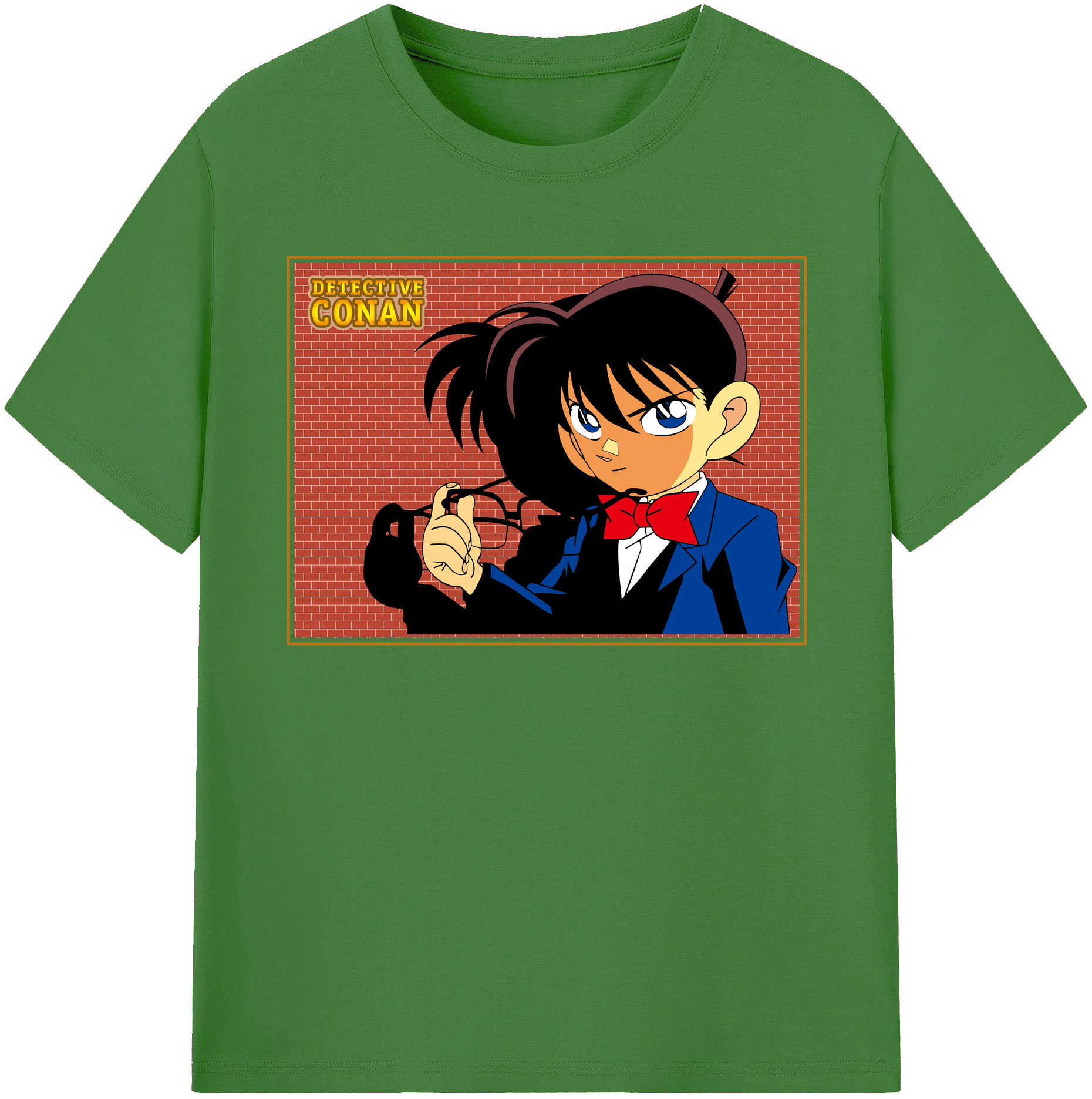 （画像用） 名探偵コナン 江戸川 コナン Detective Conan Conan Edogawa レディースカジュアルプリントTシャツ（綿100％）